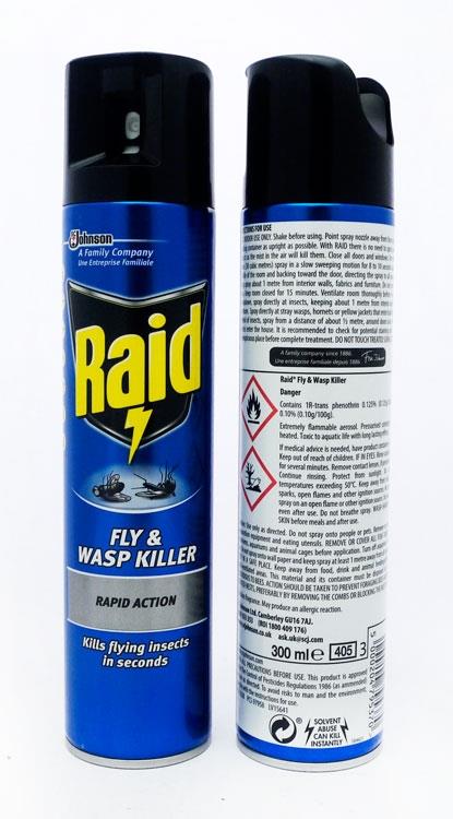 Raid Fly & Wasp Killer 6 x 300ml