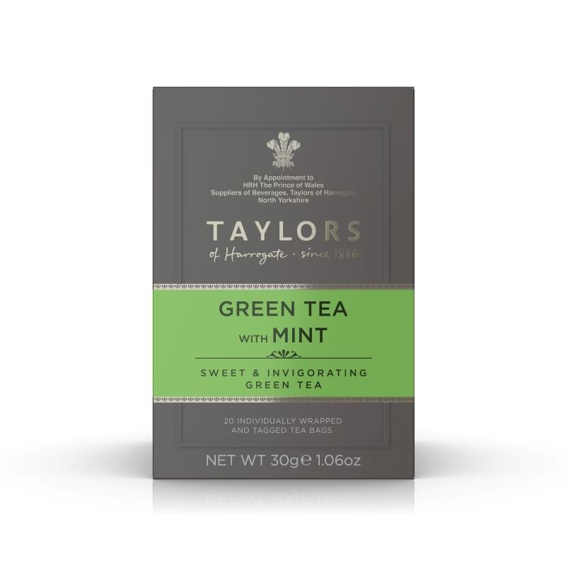 Taylors Of Harrogate Green Tea With Mint Tea Bags 20's
