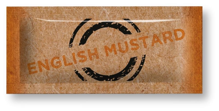 mustard english, single portion, sachet, single serving, value for money, easy to open 