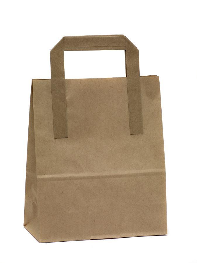 kraft bag, strong paper, quality, takeaway, prevent stains, recycled paper, alternative to plastic 