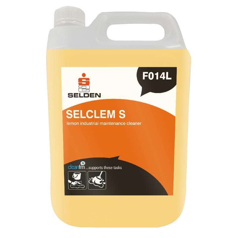 F014L Selclem S industrial Lemon Cleaner 5ltr
