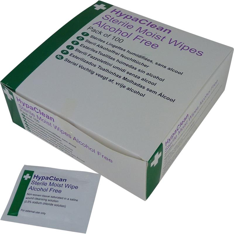 HypaClean Sterile Moist Alcohol-Free Wipes