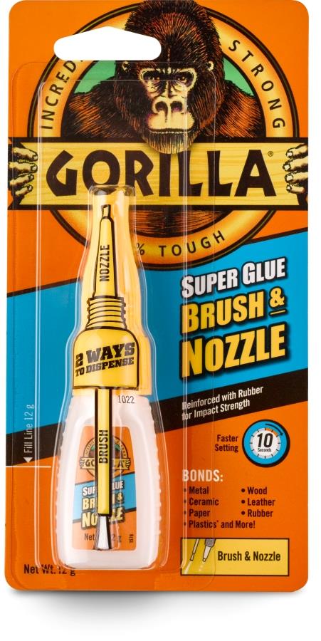 Gorilla Superglue Brush and Nozzle 12g