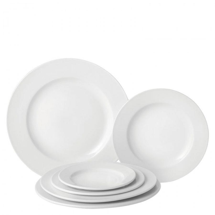 Wide Rimmed Plate White 25cm