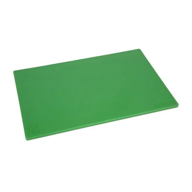 Hygiplas Low Density Antibacterial Green Chopping Board 450 x 300mm x 10mm