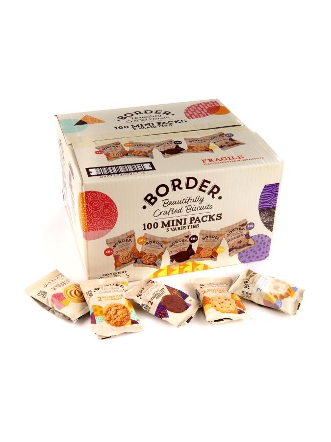 borders biscuits, snack packs, 5 flavours, mini packs, premium, quality 