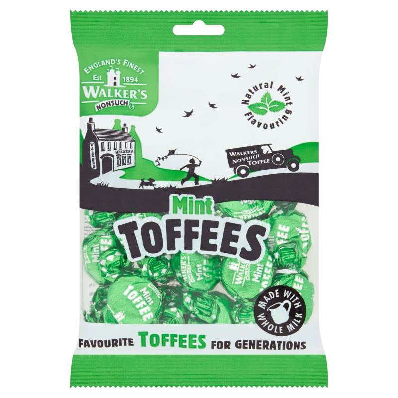 Walker's Mint Toffees 12 x 150g