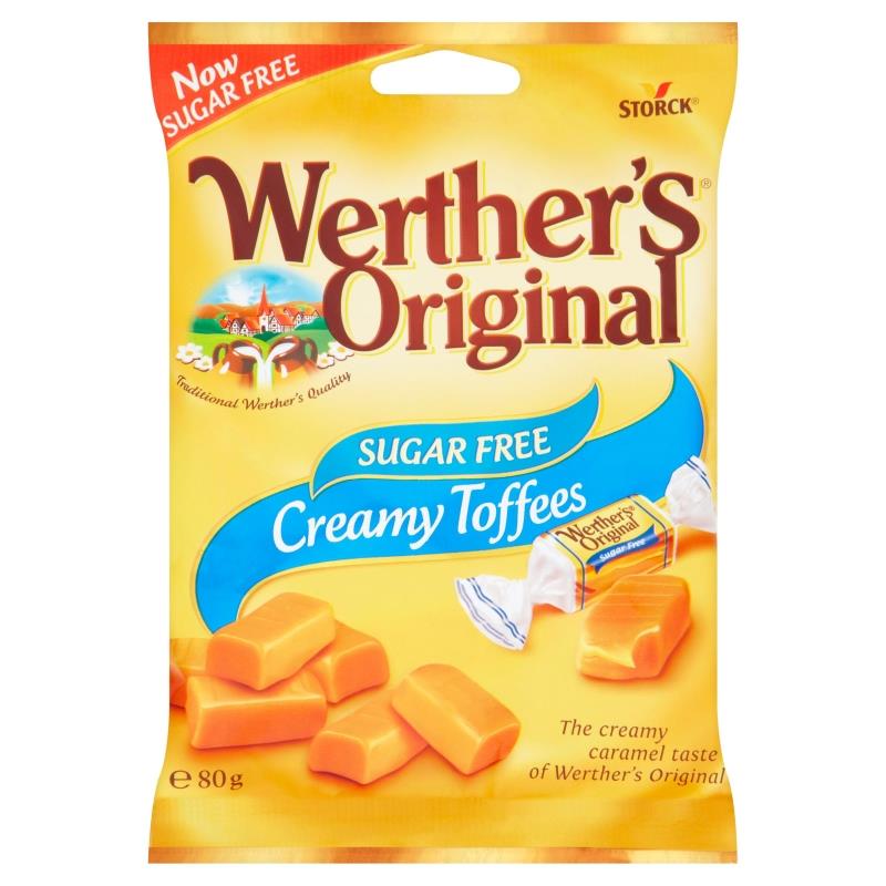 Werther's Sugar Free Creamy Toffee's 18 x 80g