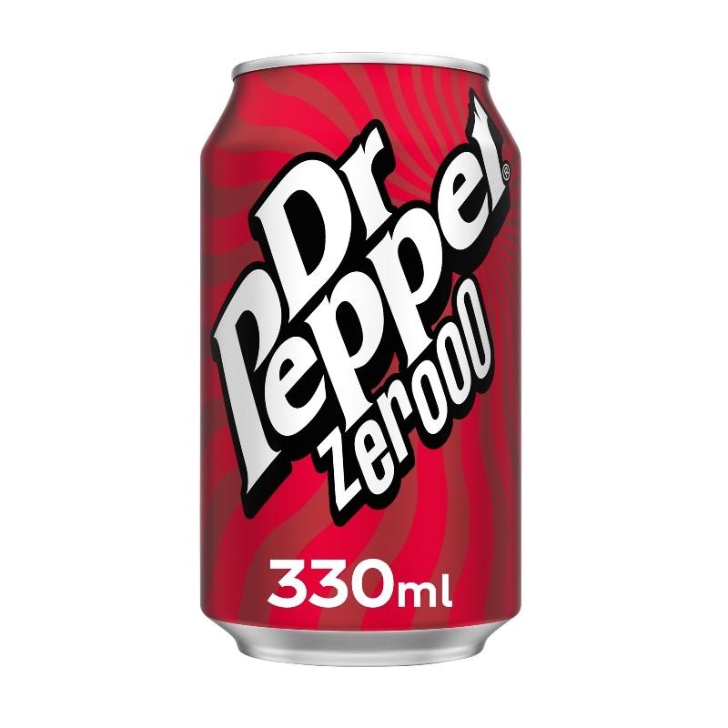 Dr Pepper Zero Cans 330ml