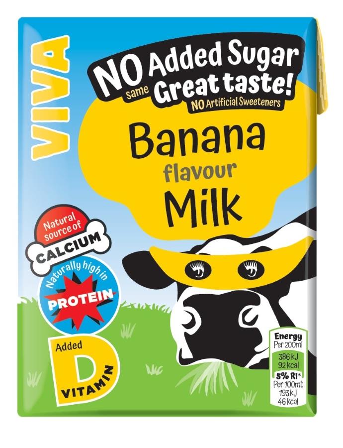 Viva Banana Milk Cartons 200ml