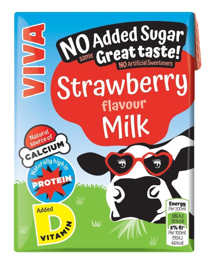 Viva Strawberry Milk Cartons 200ml