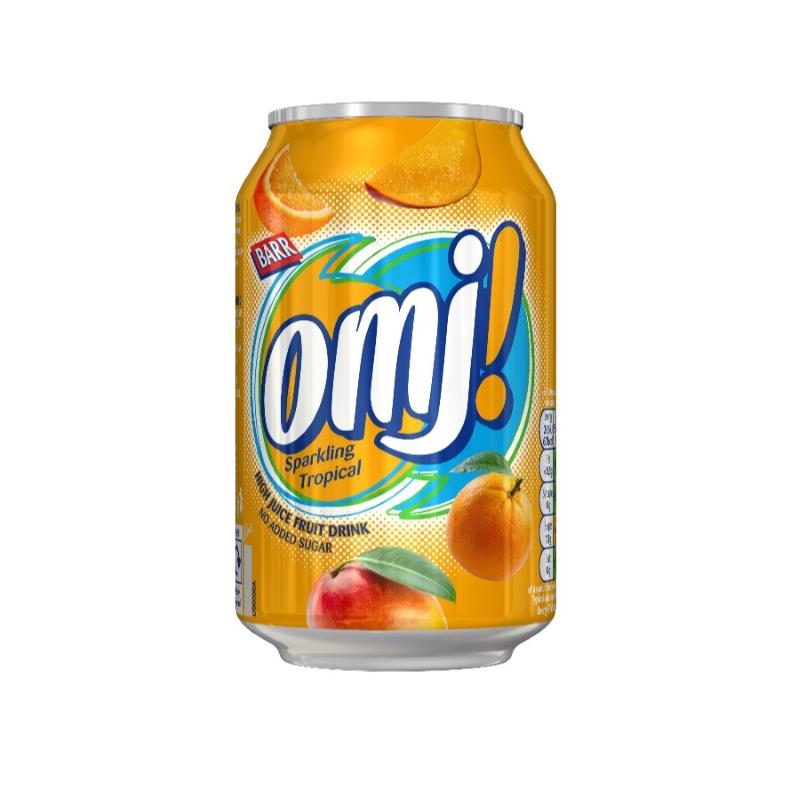 OMJ Tropical Juice Cans 24 x 330ml