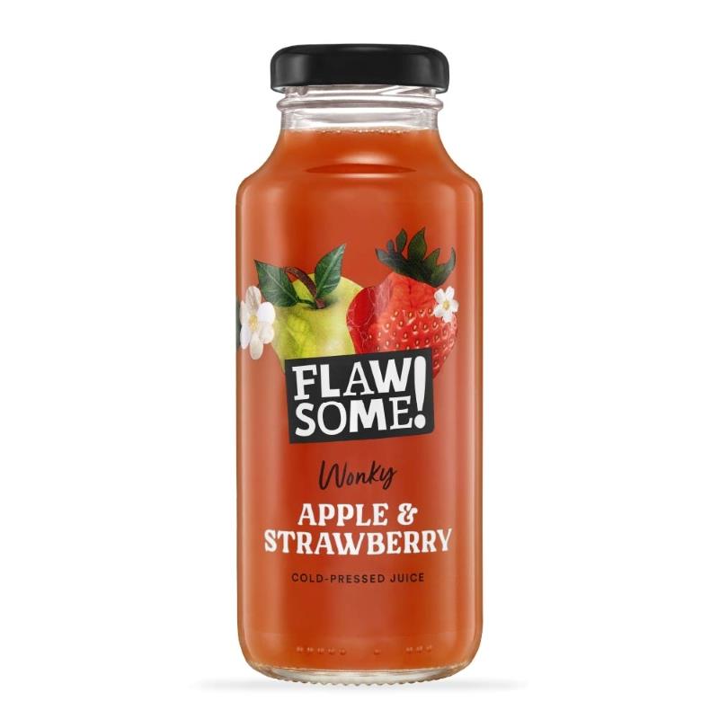 Flawsome Apple & Strawberry Juice Bottle 250ml