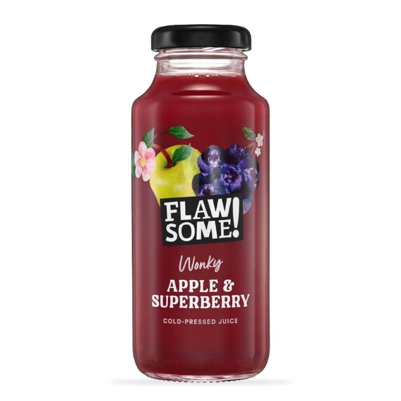 Flawsome Apple & Superberry Juice Bottle 250ml