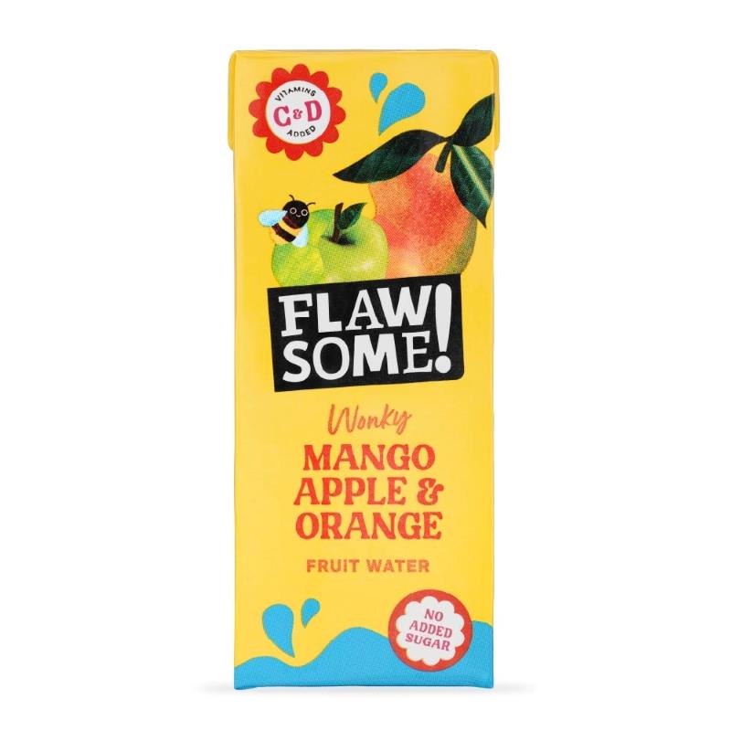 Flawsome Mango, Apple & Orange Water Carton 200ml
