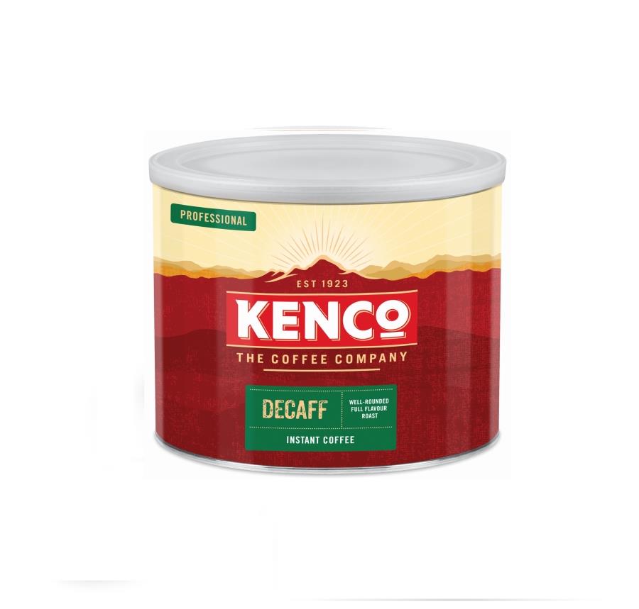 kenco freeze dried decaf coffee, branded, quality, kosher, workplace, hot drink 