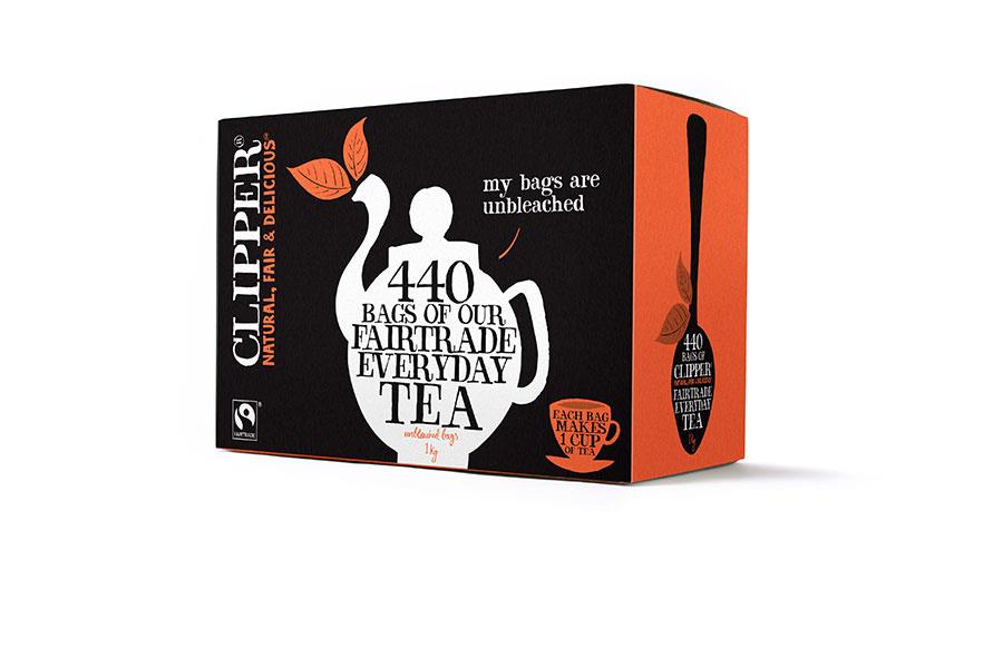 clipper fairtrade, everyday, one cup tea bags, high quality ingredients, natural, one cup bags 