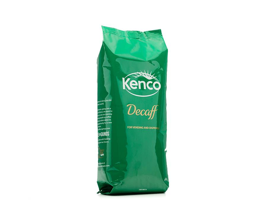 kenco freeze dried decaf coffee, big bag, branded, quality, kosher, workplace, hot drink 