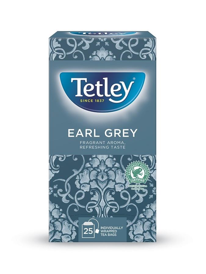 tetley earl grey string and tag tea bags, citrus, bergamot, blakc tea 