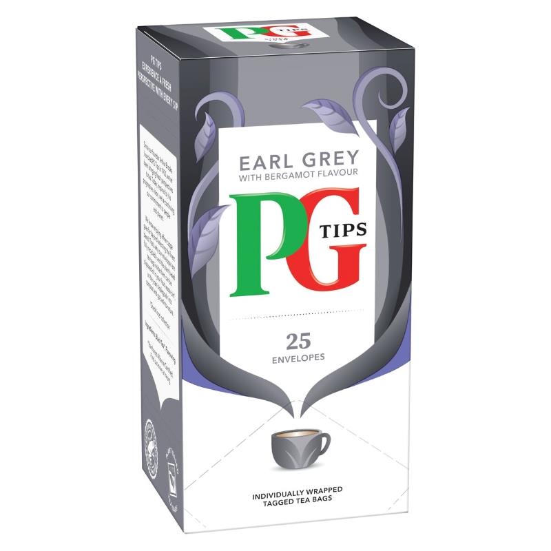 PG Tips Earl Grey Envelope Tea Bags 25's