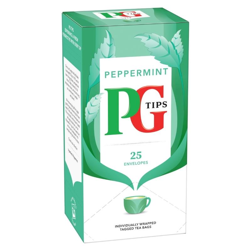 PG Tips Envelope Peppermint Tea Bags 25's