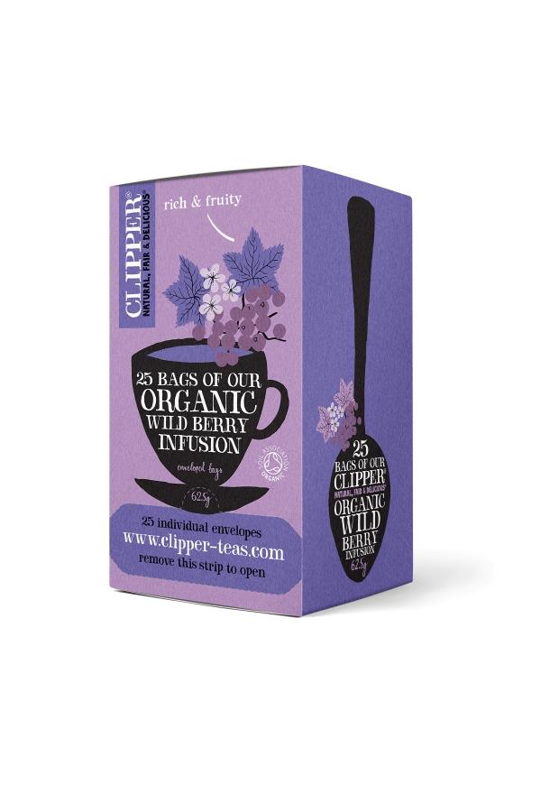 Clipper Wild Berry Infusion Tea Bags 25's