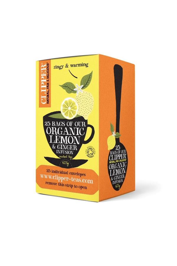 Clipper Organic Lemon & Ginger Infusion 25's