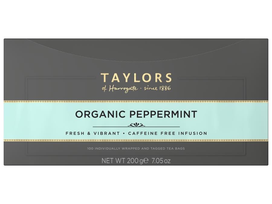 Taylors Of Harrogate Organic Peppermint Tea Bags 100's