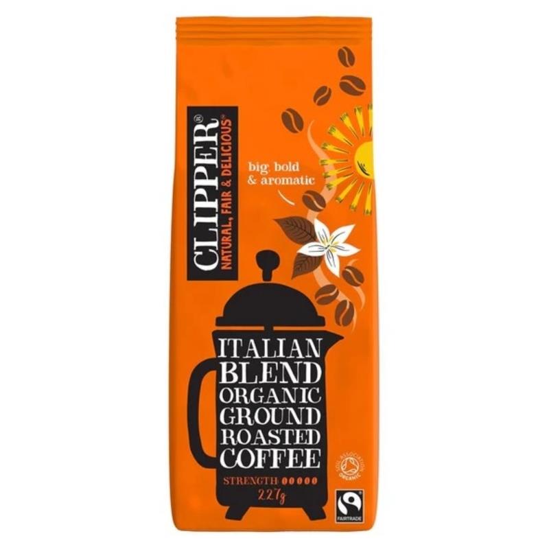 Clipper Fairtrade Organic Italian Style Coffee 227g