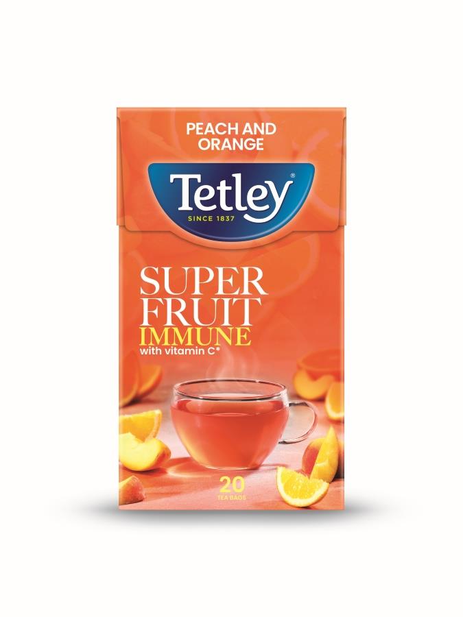 Tetley Super Fruits Immune Peach & Orange 20's