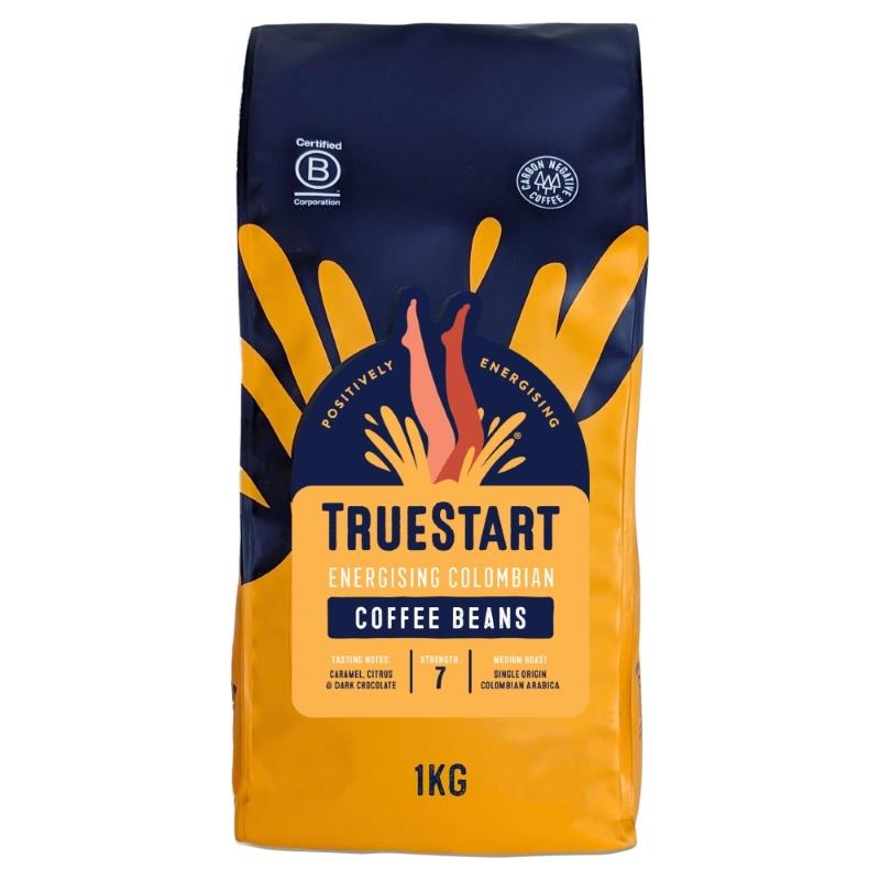 TrueStart Energising Colombian Coffee Beans 1kg