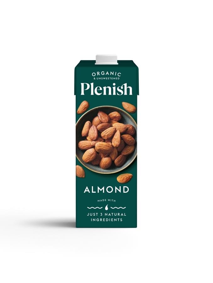 Plenish Organic Unsweetened Almond Drink 1ltr