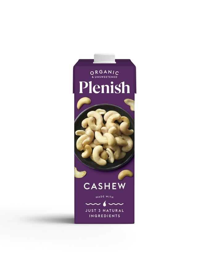 Plenish Organic Unsweetened Cashew Drink 1ltr