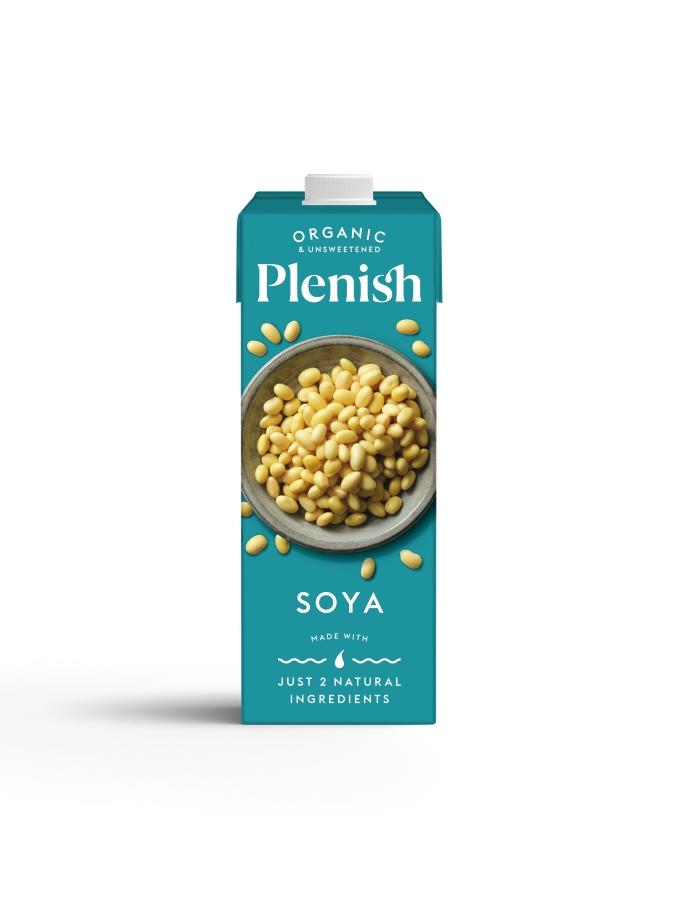 Plenish Organic Unsweetened Soya Drink 1ltr