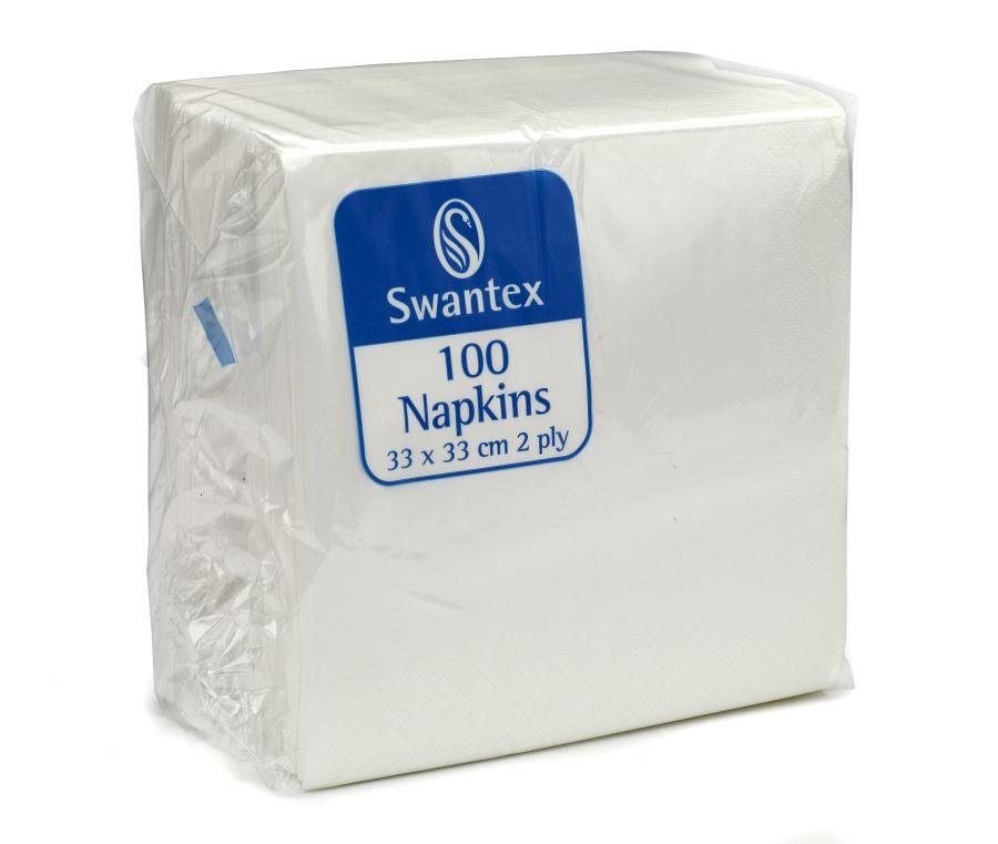 swantex white napkin, 2 ply, durable, dinner napkin, value, durable, bulk pack 
