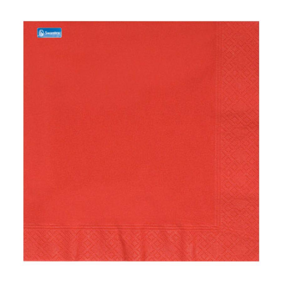 swantex red napkins, soft and strong, cafes, restaurants, 2 ply, food service, cafes, restaurants 