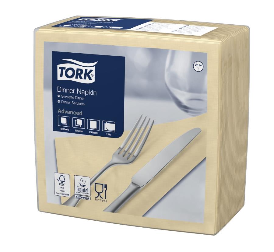 Tork Napkins - Sand - 39cm 2ply