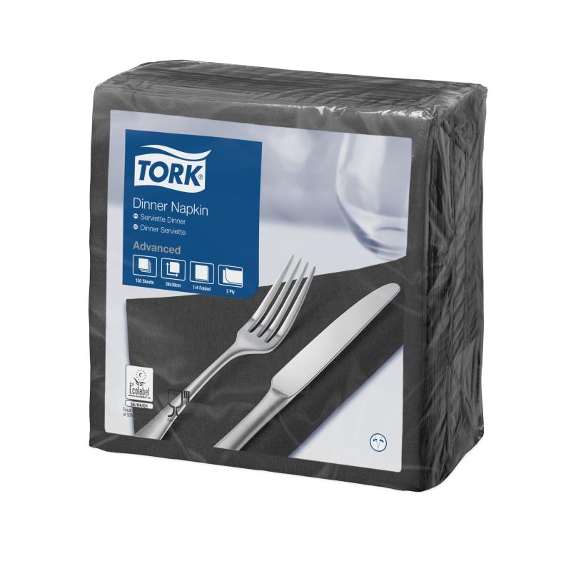 tork, 2 ply, black napkins, cafe, restaurant, durable, quality, table, durable 