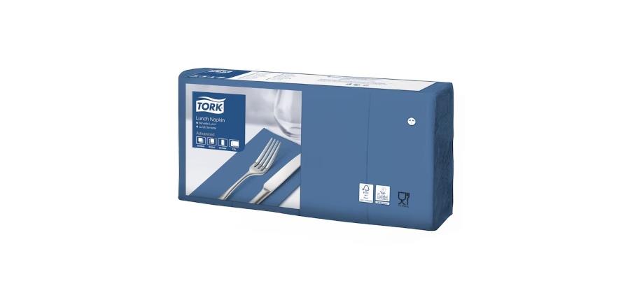 Tork Dark Blue Lunch Napkins