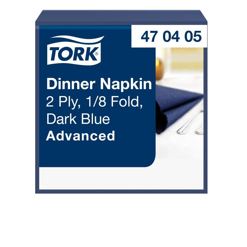 Tork Dark Blue 39cm 2ply Napkins