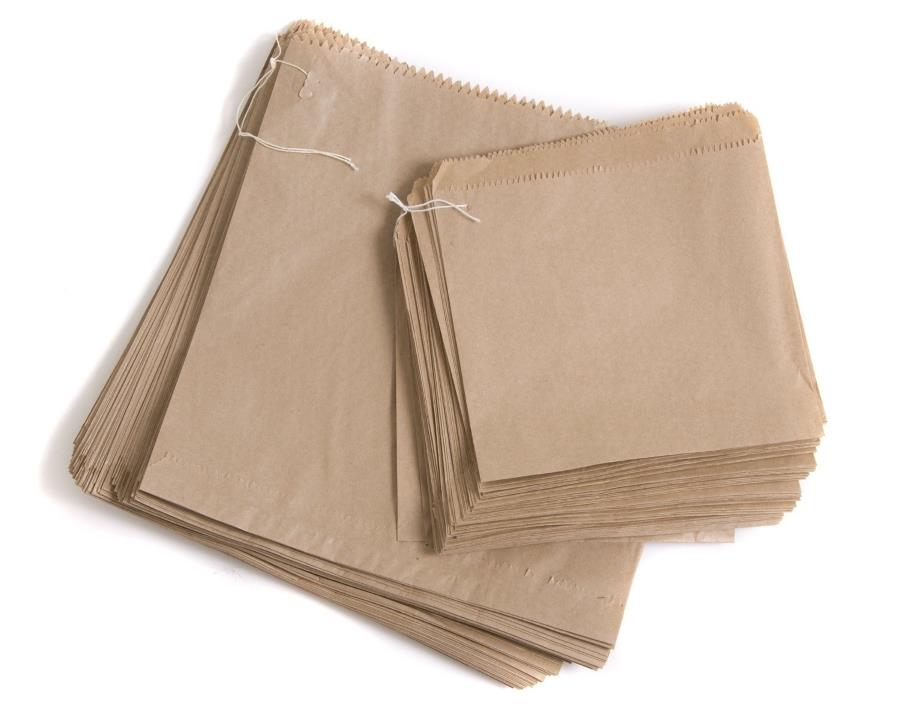 Strung Kraft Bags 8.5" x 8.5"