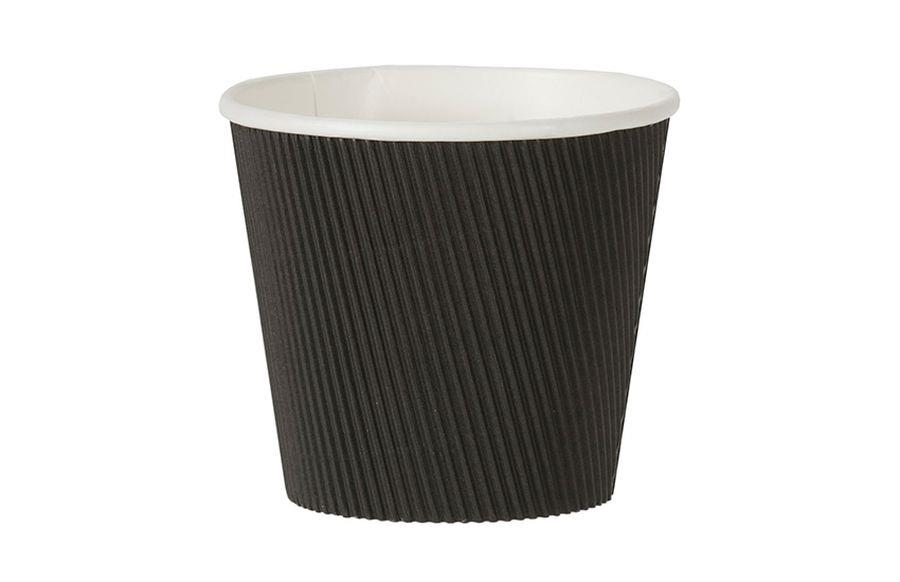 Black Rippled Pasta Pot