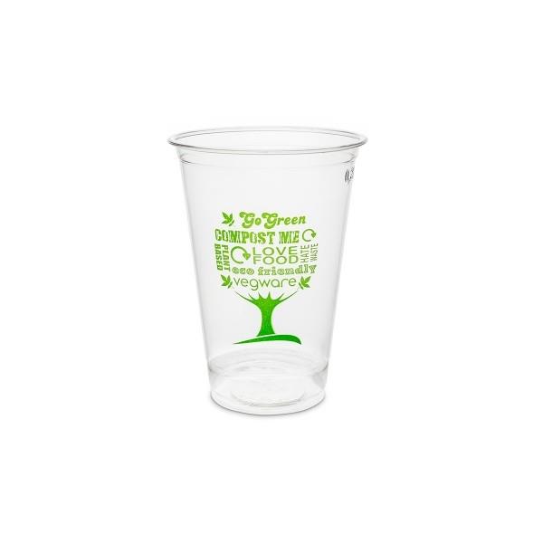 R280-GT Vegware Green Tree 9oz PLA Cups