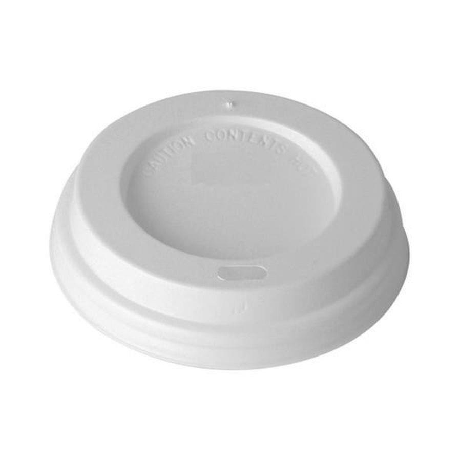 Domed Sip Thru Lid for 8oz Cup - White