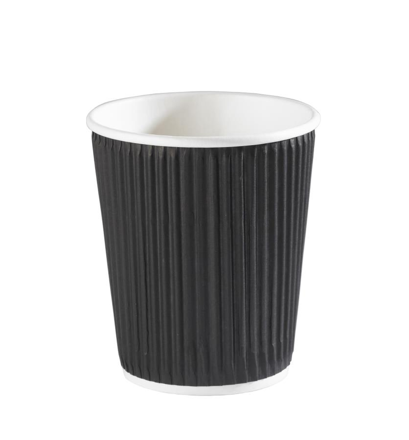 4oz Black Ripple Cup