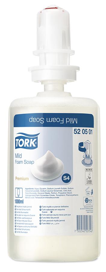 tork, mild foam soap, handwashing, moisturising, lather, hygienic