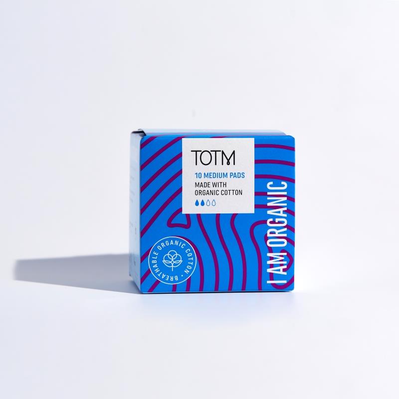 TOTM Medium Organic Cotton Pads 10's