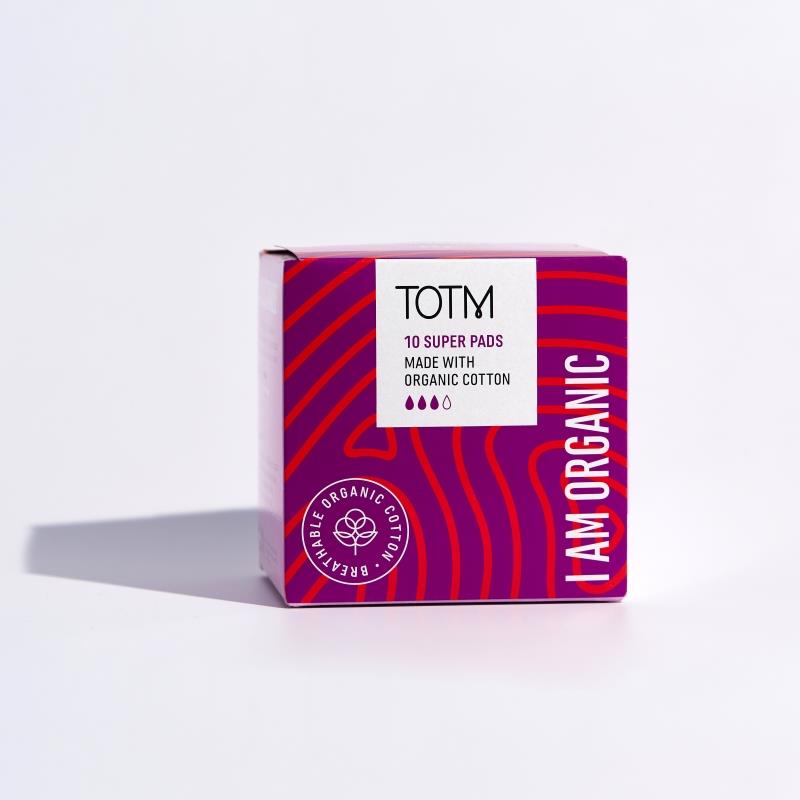 TOTM Organic Cotton Pads Super 10's