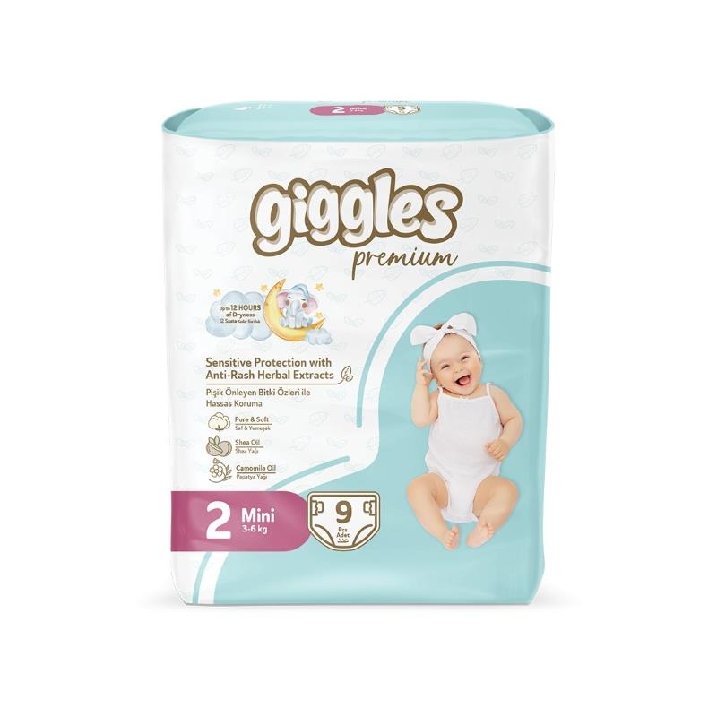 Giggles Nappies Size 2 Mini's Pack 9’s