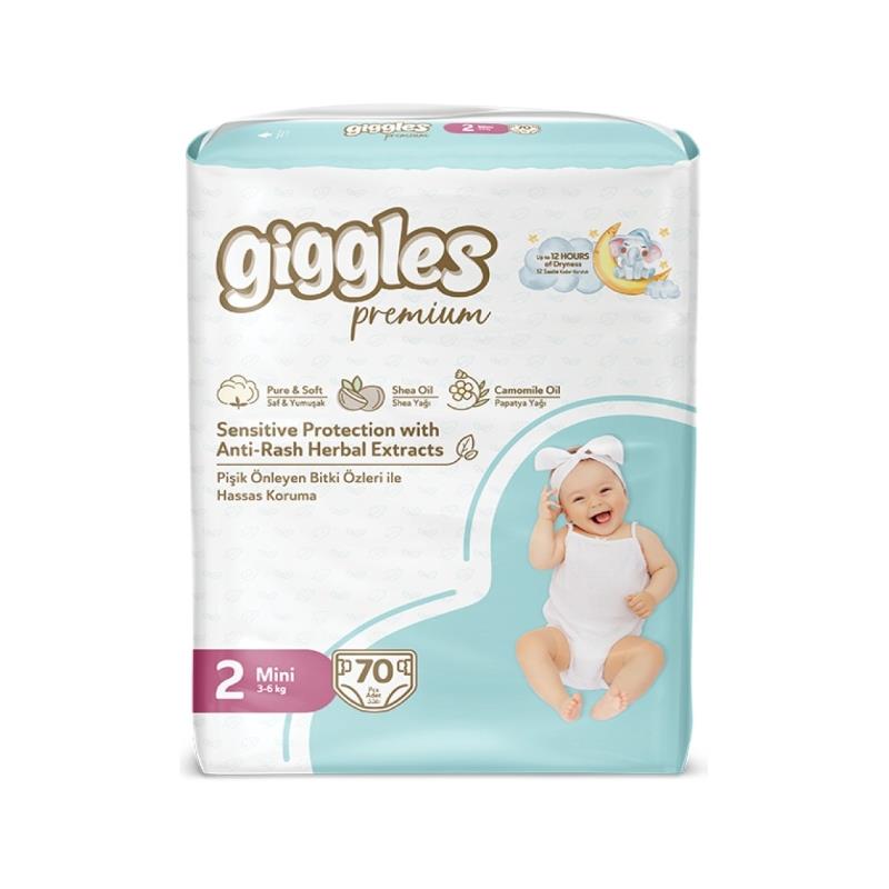 Giggles Nappies Size 2 Mini Pack 70’s
